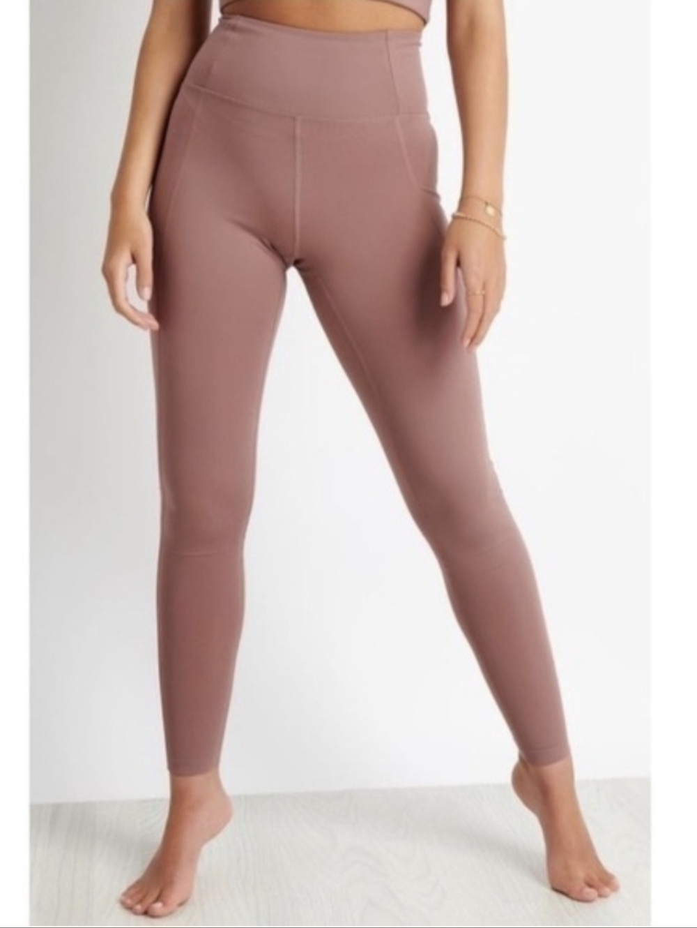 Girlfriend Collective Rosebud Pink Terrace Compressive Pocket Leggings